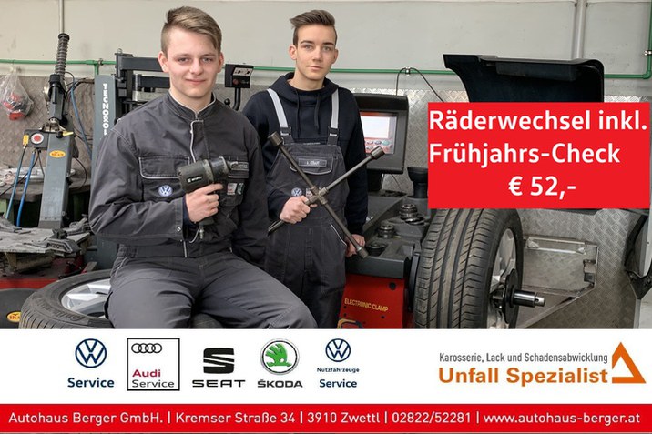 Räderwechsel und Frühjahrscheck