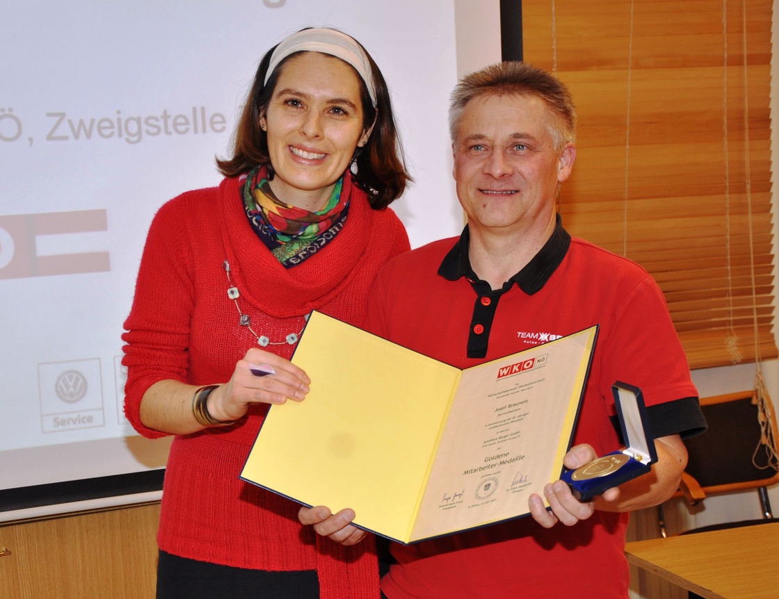 Team Berger Neujahrsempfang mit Ehrung unserer Firmenjubilare durch die Wirtschaftskammer Zwettl