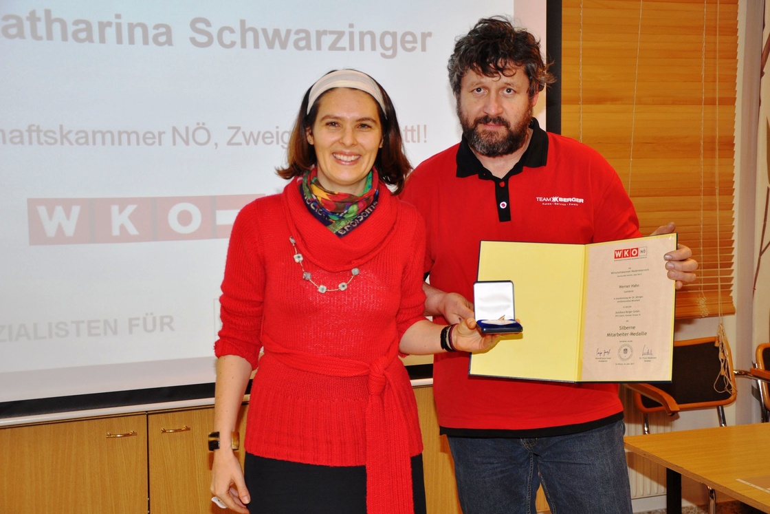 Team Berger Neujahrsempfang mit Ehrung unserer Firmenjubilare durch die Wirtschaftskammer Zwettl