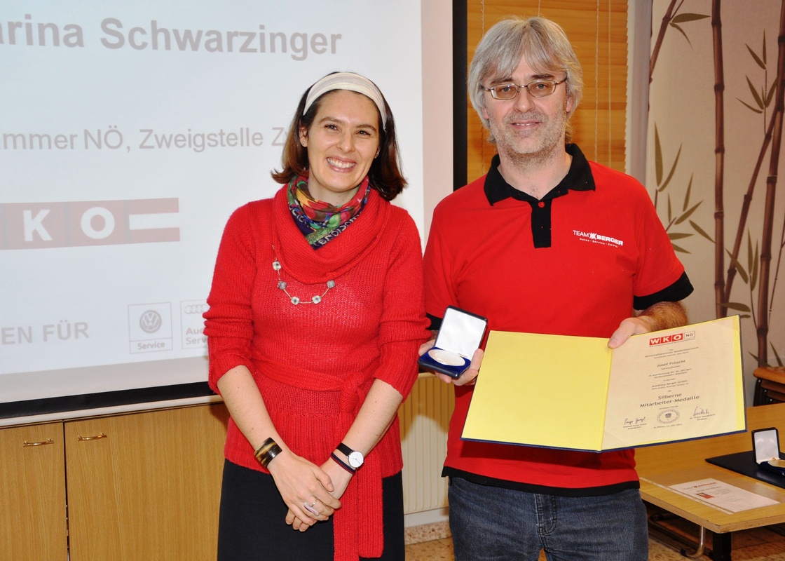 Team Berger Neujahrsempfang mit Ehrung unserer Firmenjubilare durch die Wirtschaftskammer Zwettl